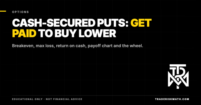 Cash-Secured Puts: How They Work, Breakeven and Risks