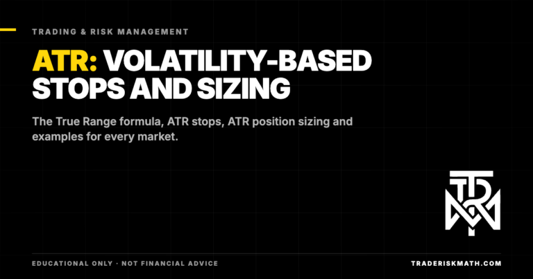 ATR: volatility based stops and sizing