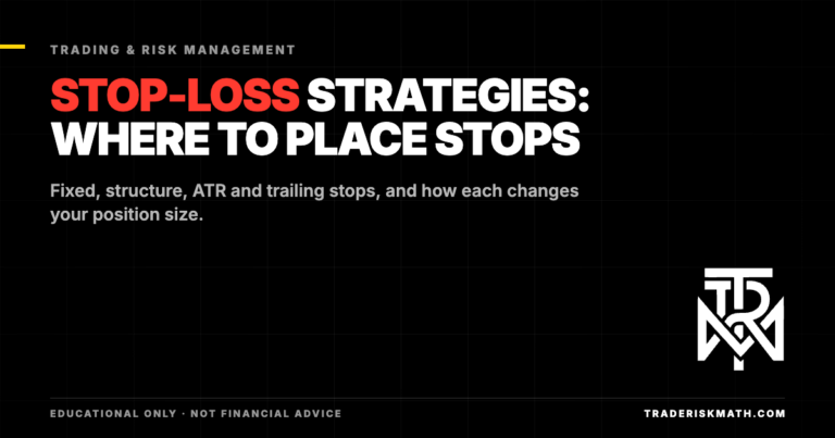 Stop-Loss Strategies: Where to Place Stops (With Examples)