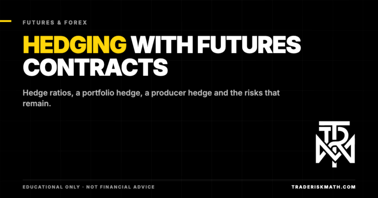 Hedging with futures contracts