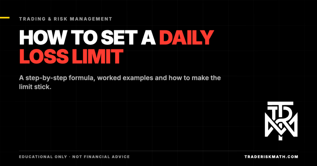 How to Set a Daily Loss Limit: Formula and Examples